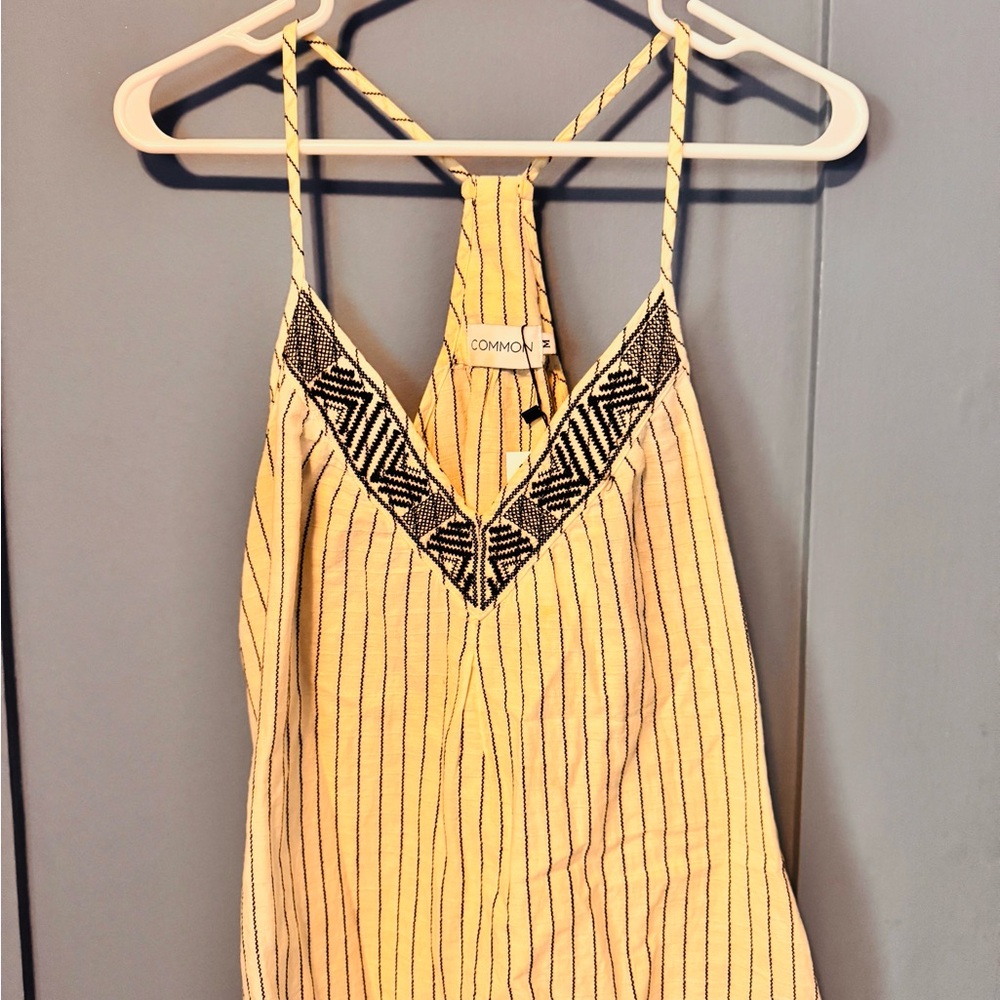 Women's Off White Striped Top - M